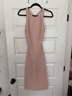 ASOS Sleeveless Pink Midi Dress